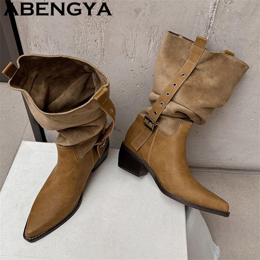 Ethnic Fashion In - 2026 New Western Cowboy Knight Boots