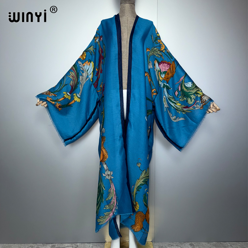 Kaftan Women Boho - WINYI Africa Boho Kimono Maxi Dress