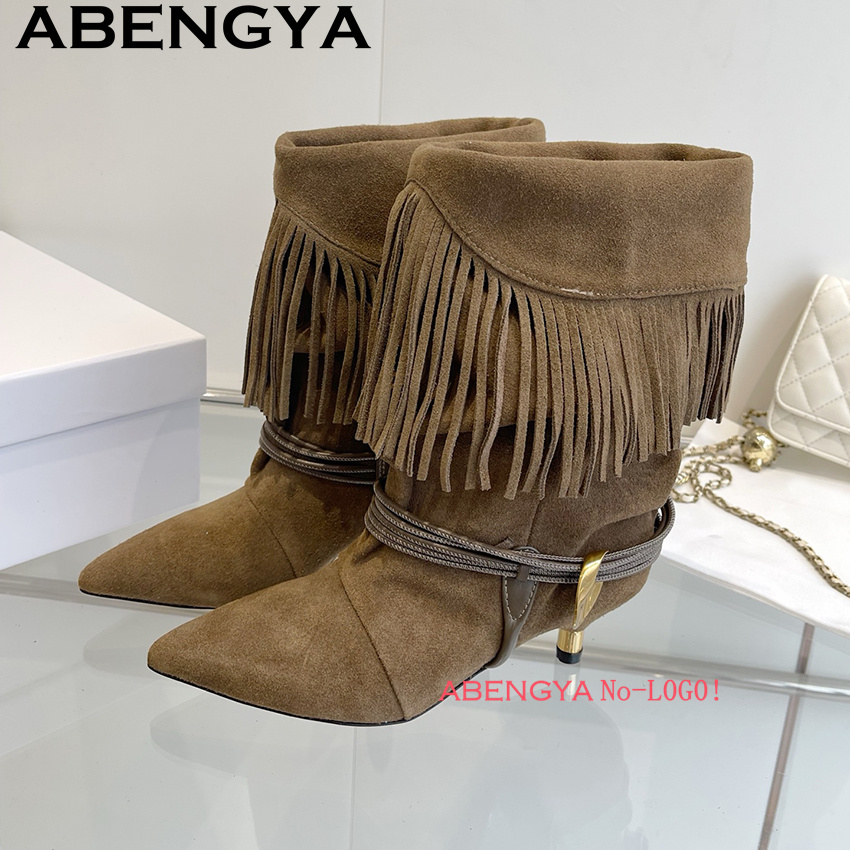 Suede Leather Edge Tassel Desi - огляд і ціна Ethnic Fashion In