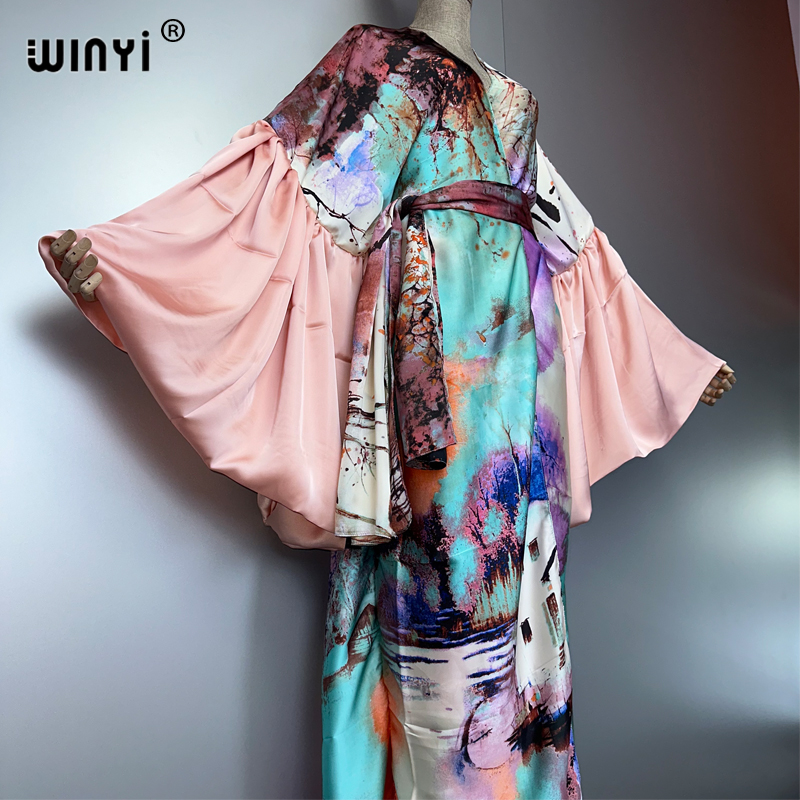 WINYI Summer Kimono Party Dres - огляд і ціна Kaftan Women Boho