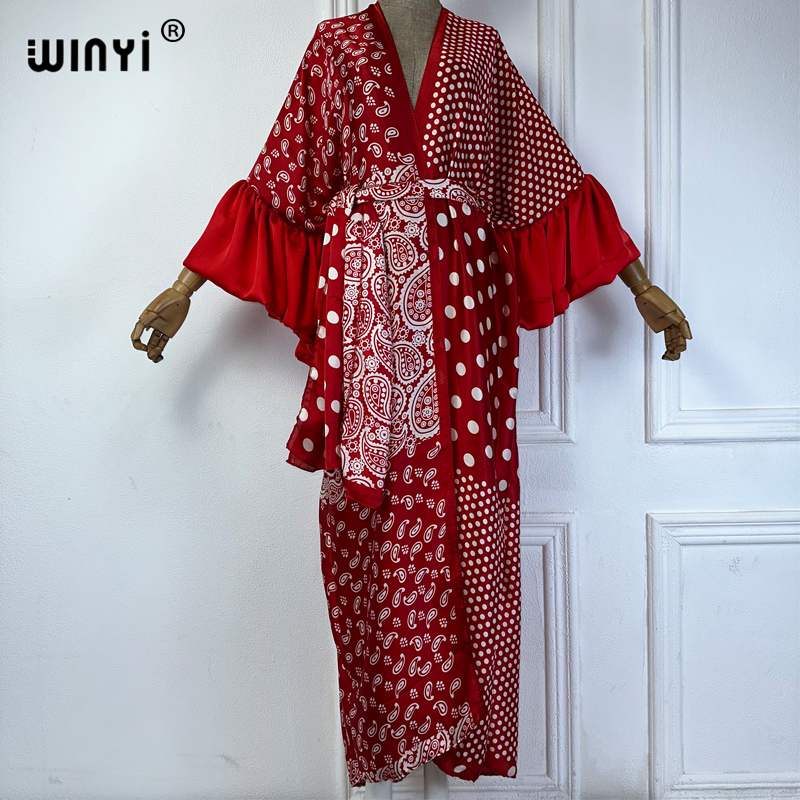 WINYI Summer Kimono Party Dres - огляд і ціна Kaftan Women Boho