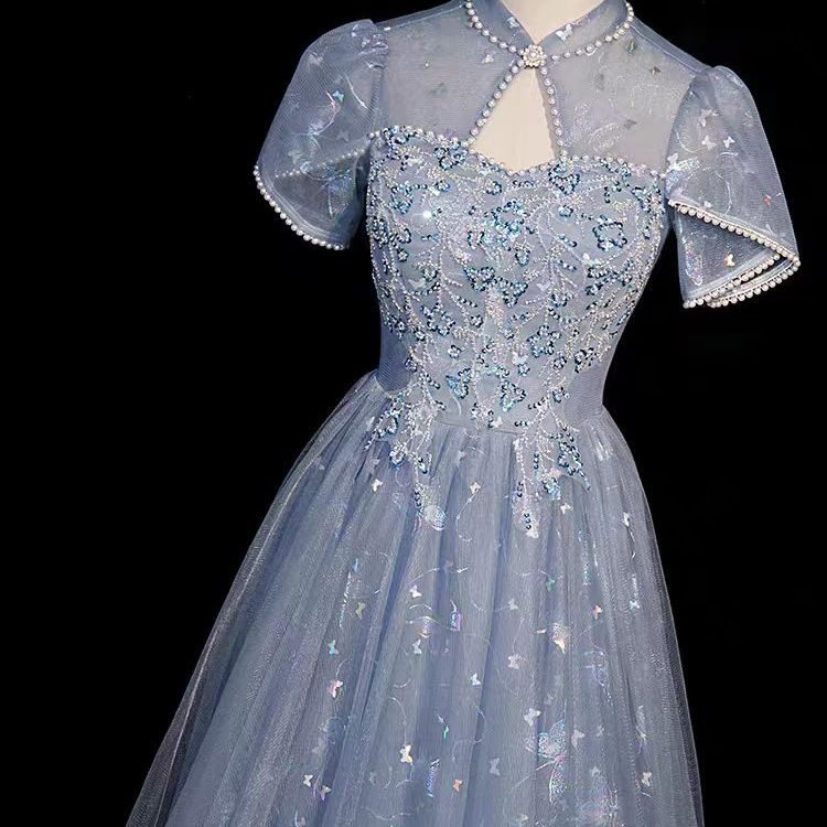 Elegant Blue Stage Performance - огляд і ціна Ethnic Style Dresses