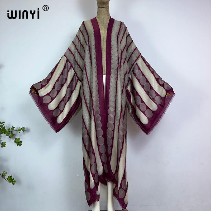 WINYI Kimono Summer Geometric  - огляд і ціна Kaftan Women Boho