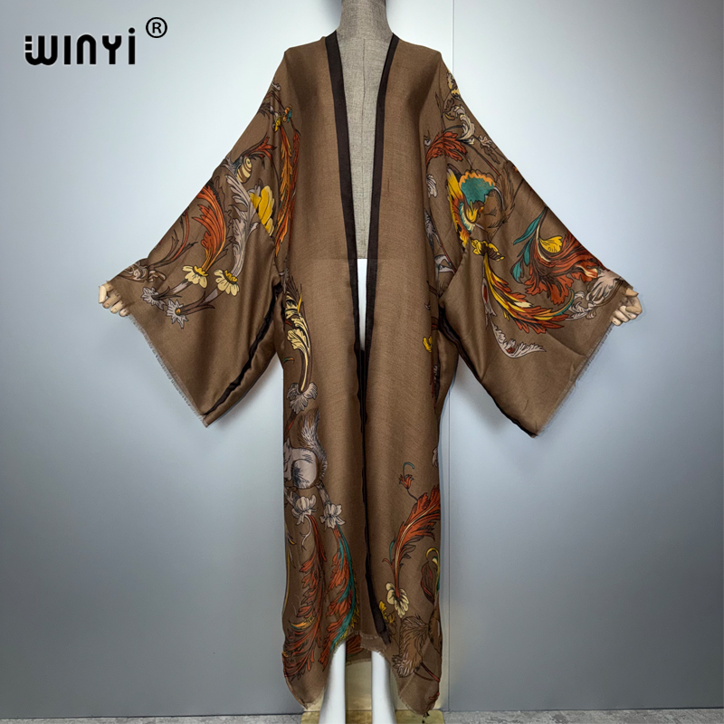 WINYI Africa Boho Kimono Maxi  - огляд і ціна Kaftan Women Boho