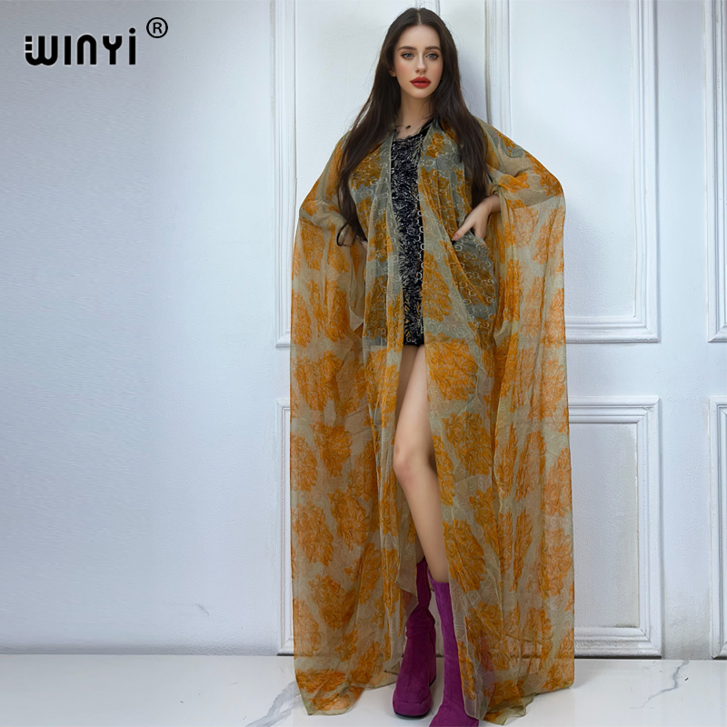 WINYI maxi kimono summer Persp - огляд і ціна Kaftan Women Boho