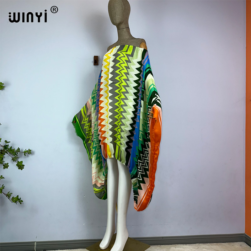 WINYI Women Sexy One Neck Maxi - огляд і ціна Kaftan Women Boho