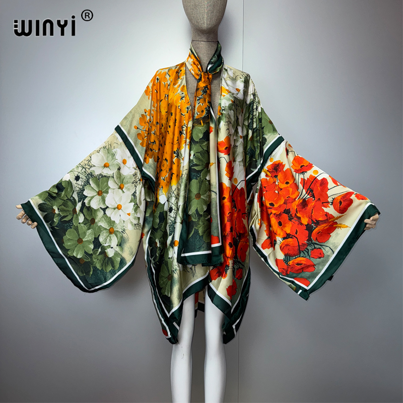 WINYI summer kimonosilk feelin - огляд і ціна Kaftan Women Boho