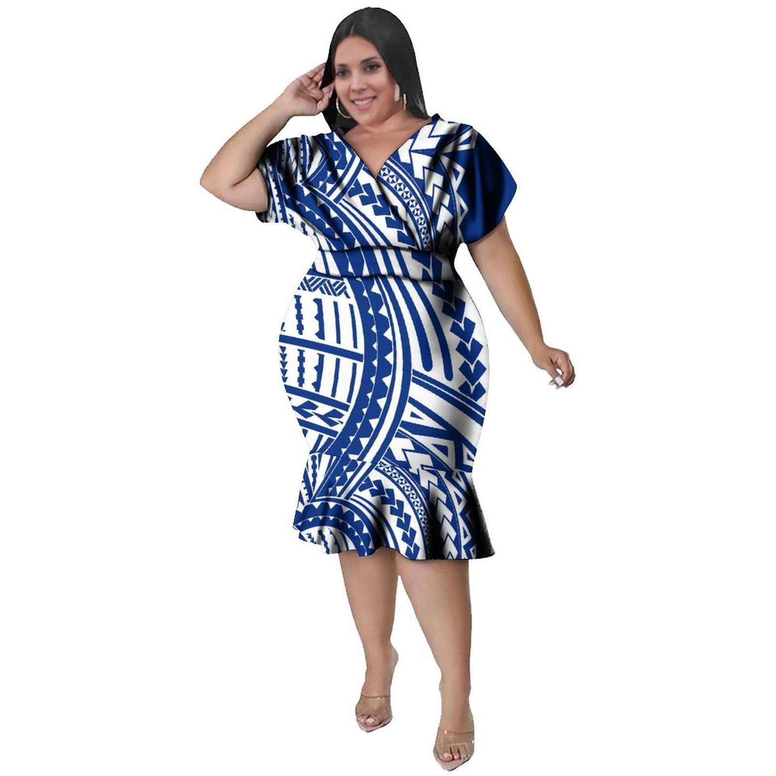 V-Neckline  Women'S Polynesian - огляд і ціна Ethnic Style Dresses