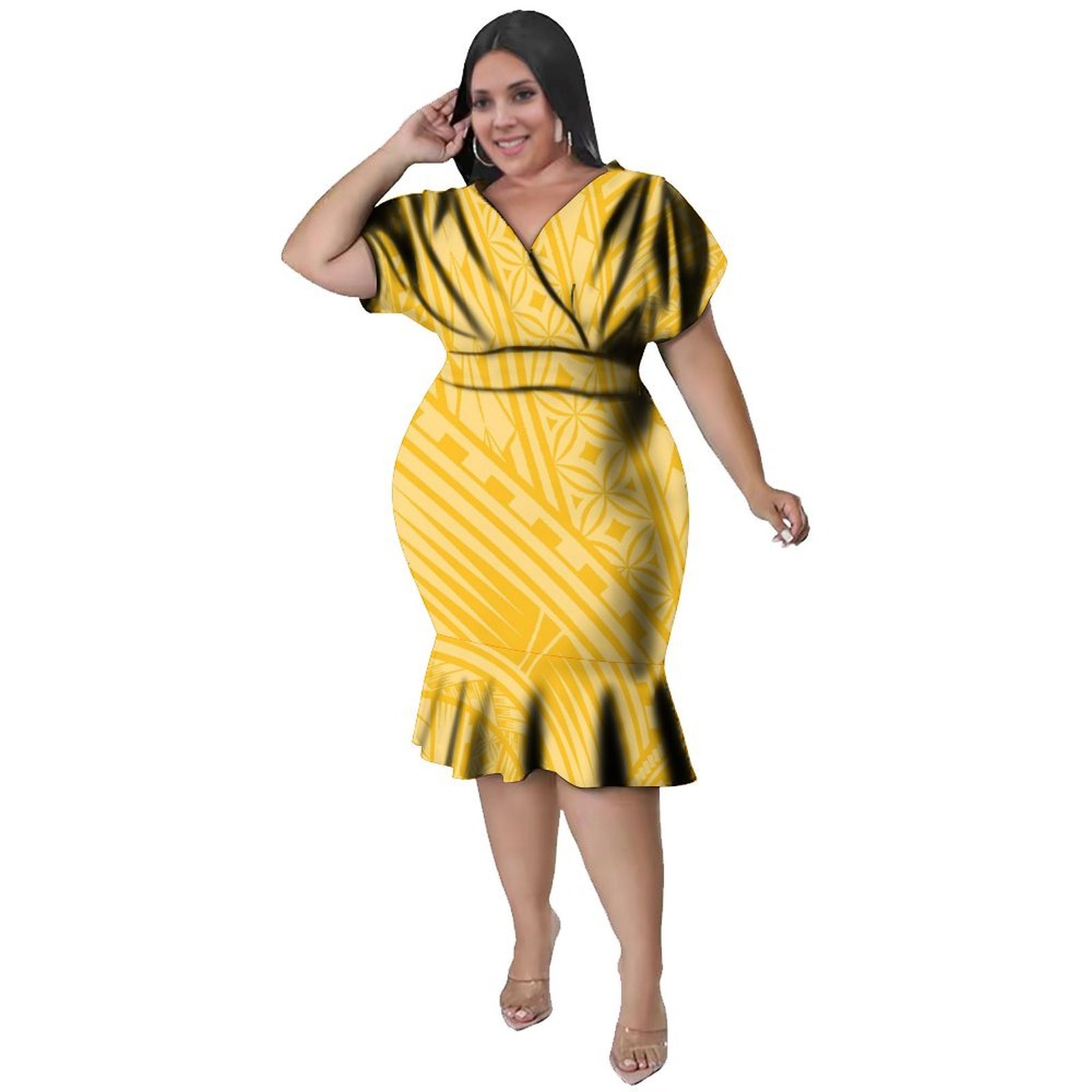 V-Neckline  Women'S Polynesian - огляд і ціна Ethnic Style Dresses