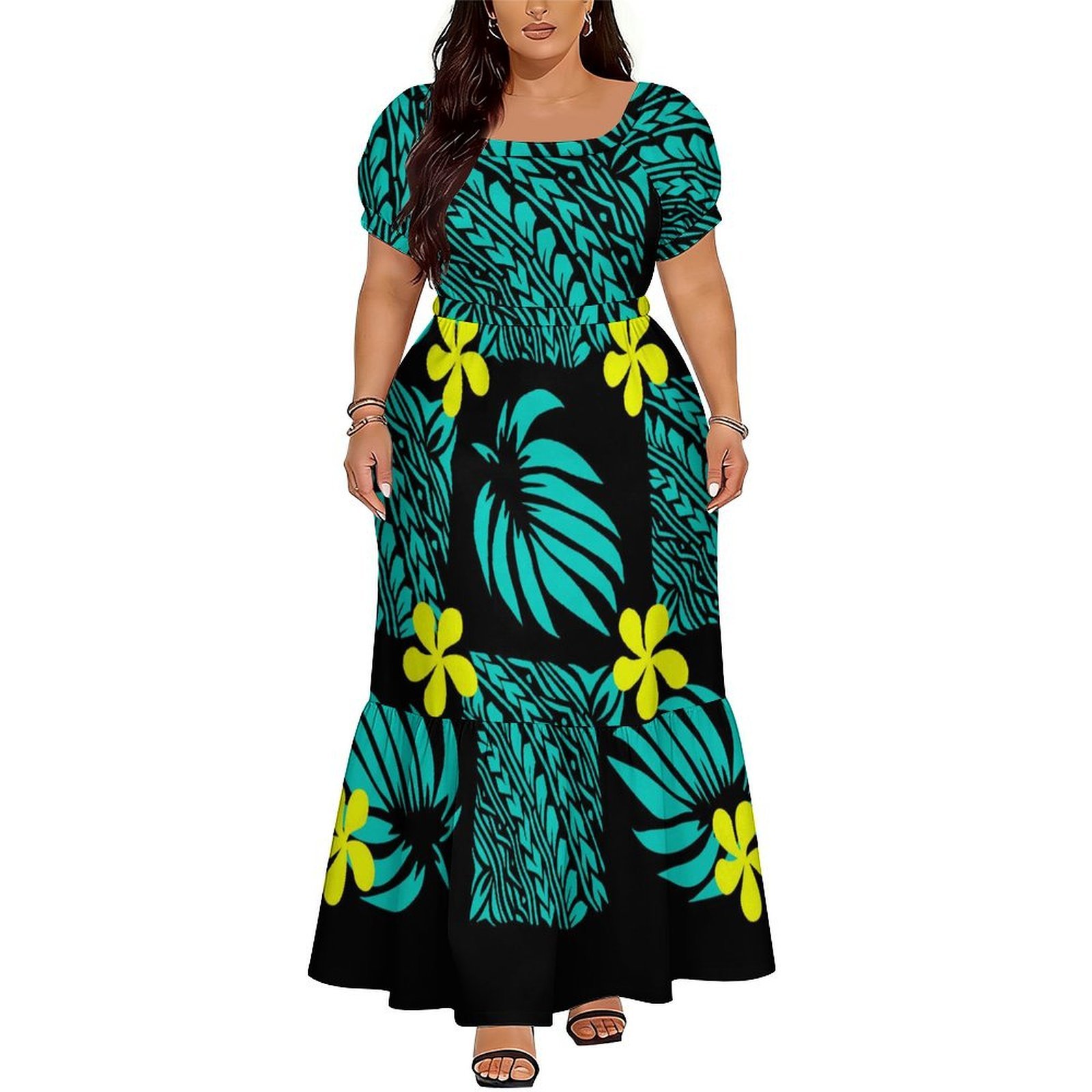 Polynesian Island Long Dress S - огляд і ціна Ethnic Clothing & Online Fashion Store Khaadi Us
