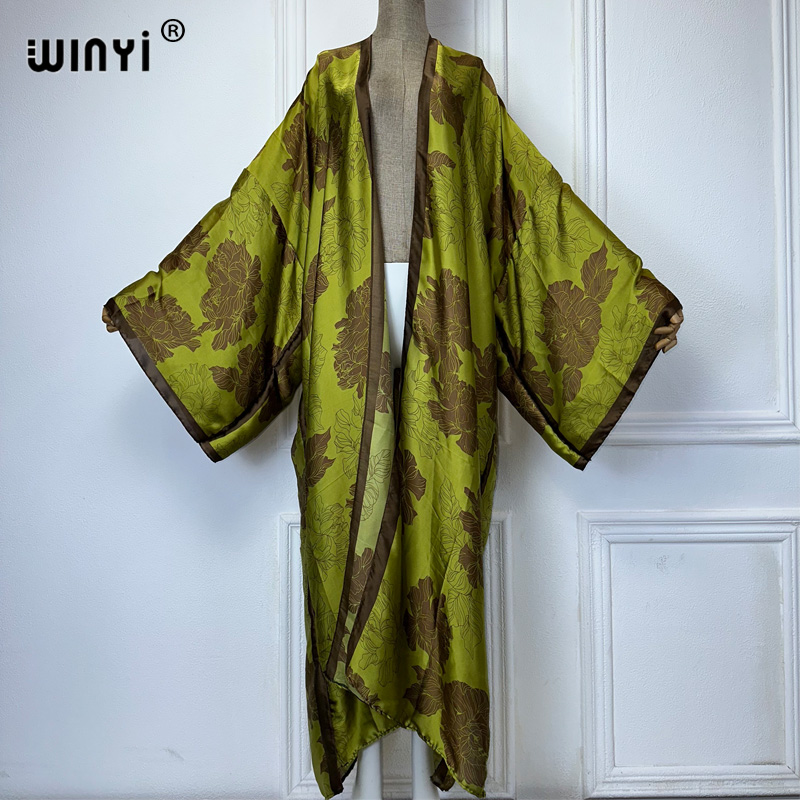 WINYI Africa boho print Kimono - огляд і ціна Kaftan Women Boho
