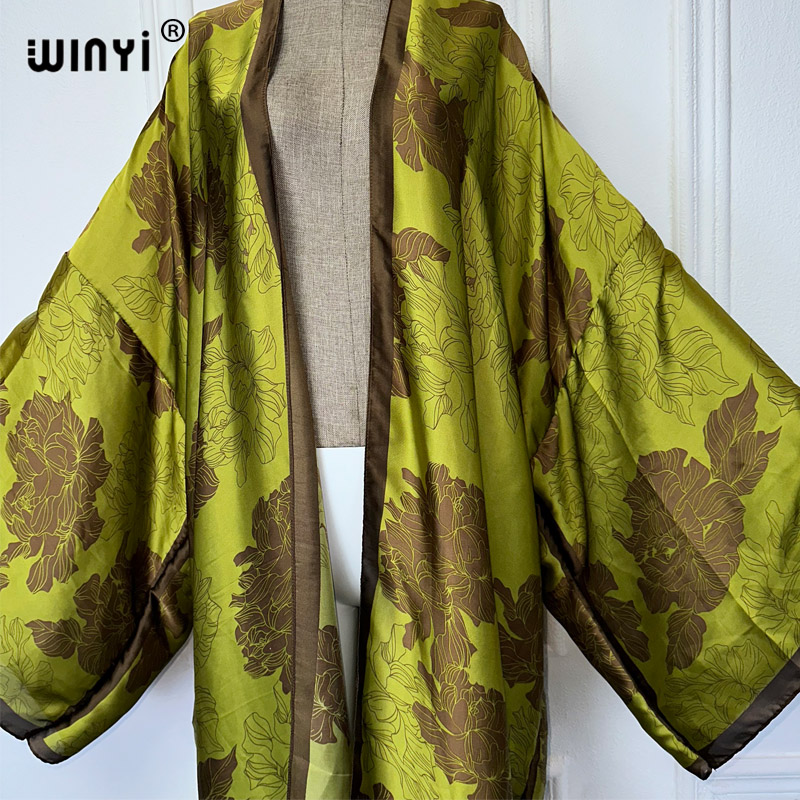 WINYI Africa boho print Kimono - огляд і ціна Kaftan Women Boho
