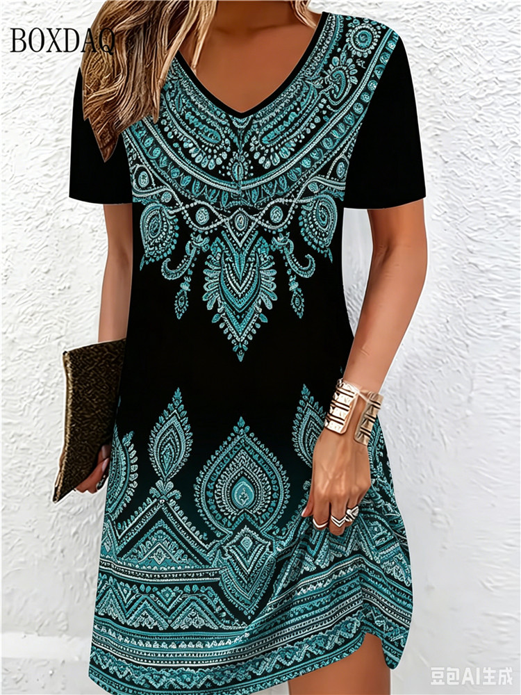 Vintage Ethnic 3D Printed Dres - огляд і ціна Ethnic Clothing & Online Fashion Store Khaadi Us