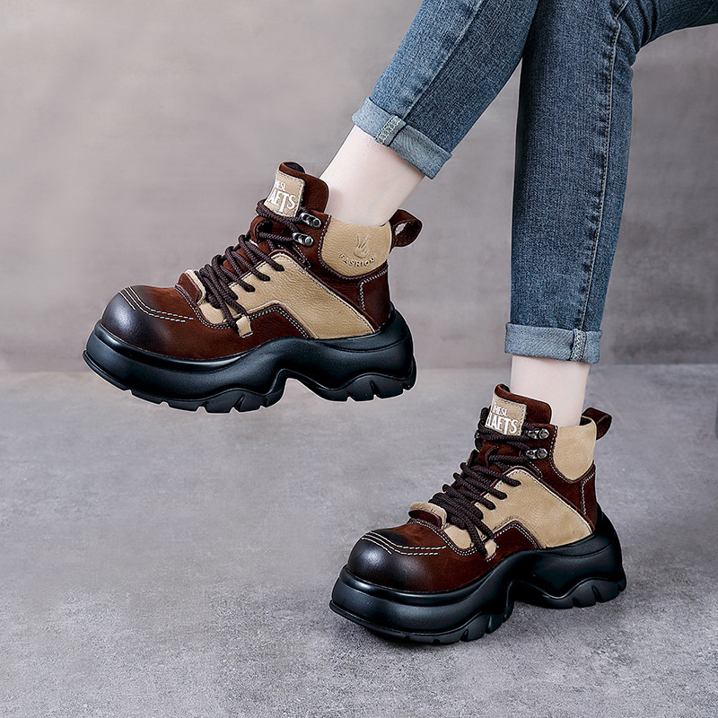 6cm Genuine Leather Wedge Fash - огляд і ціна Ethnic Fashion In