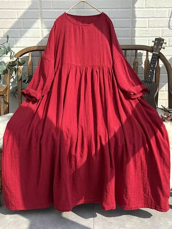 Vibrant Retro Long Dress Women - огляд і ціна Ethnic Style Dresses